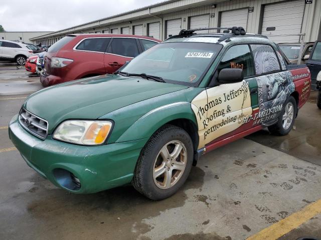 4S4BT62C767103194 - 2006 SUBARU BAJA SPORT GREEN photo 1