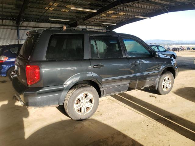 2HKYF18514H538545 - 2004 HONDA PILOT EXL GRAY photo 3