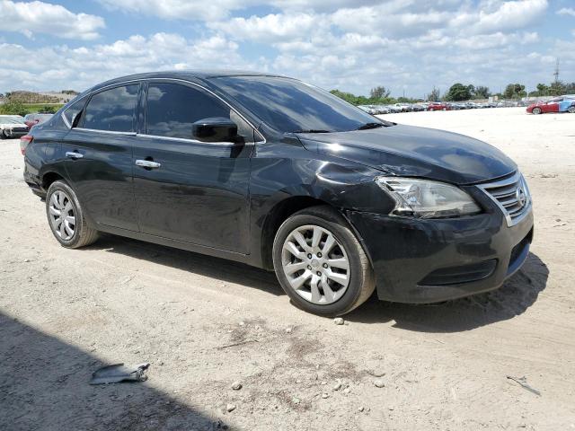 3N1AB7AP1FY261058 - 2015 NISSAN SENTRA S BLACK photo 4