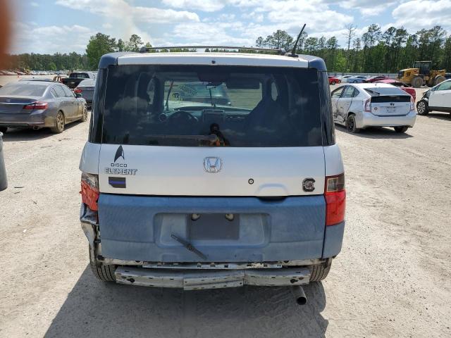 5J6YH18626L002585 - 2006 HONDA ELEMENT EX SILVER photo 6