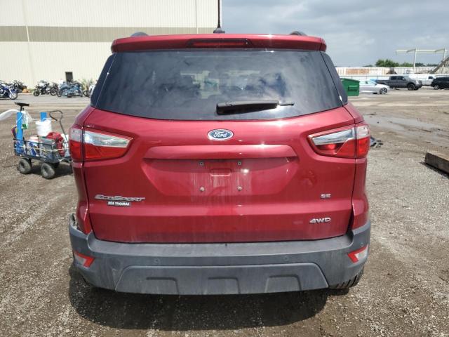 MAJ6P1UL7JC182897 - 2018 FORD ECOSPORT SE RED photo 6