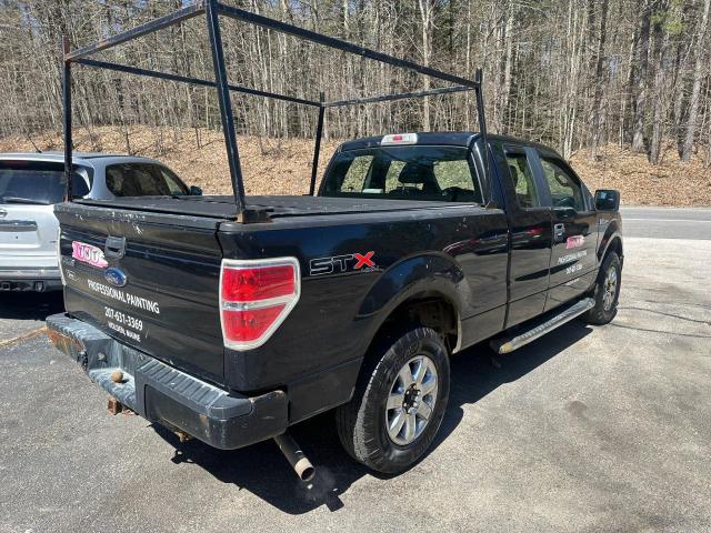 1FTEX1E81AFC20395 - 2010 FORD F150 SUPER CAB BLACK photo 4