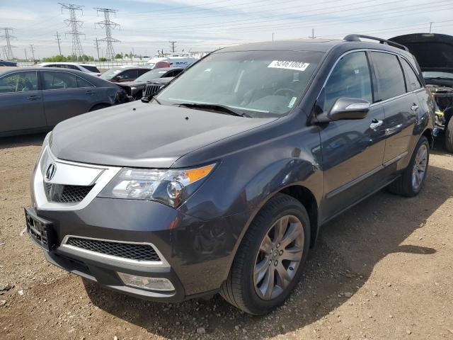 2HNYD2H83DH521304 - 2013 ACURA MDX ADVANCE GRAY photo 1