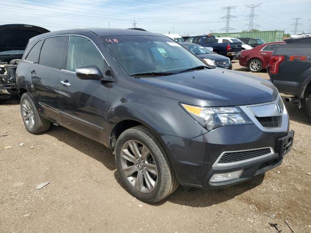 2HNYD2H83DH521304 - 2013 ACURA MDX ADVANCE GRAY photo 4