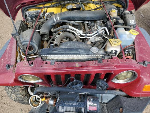 1J4FA49S22P735246 - 2002 JEEP WRANGLER / SPORT RED photo 11