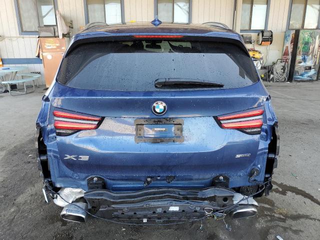 5UX43DP08N9H43158 - 2022 BMW X3 SDRIVE30I BLUE photo 6