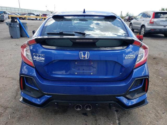 SHHFK7H9XLU217432 - 2020 HONDA CIVIC SPORT TOURING BLUE photo 6