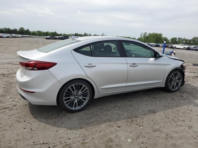 5NPD74LF8JH370122 - 2018 HYUNDAI ELANTRA SE SILVER photo 3