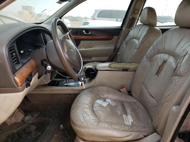 1LNHM97V6YY854013 - 2000 LINCOLN CONTINENTA BEIGE photo 7