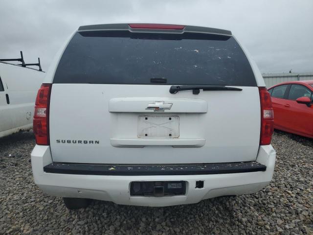 1GNUKHE32AR151598 - 2010 CHEVROLET SUBURBAN K1500 LS WHITE photo 6