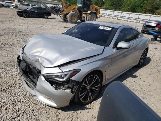 JN1EV7EK4HM363046 - 2017 INFINITI Q60 PREMIUM SILVER photo 1