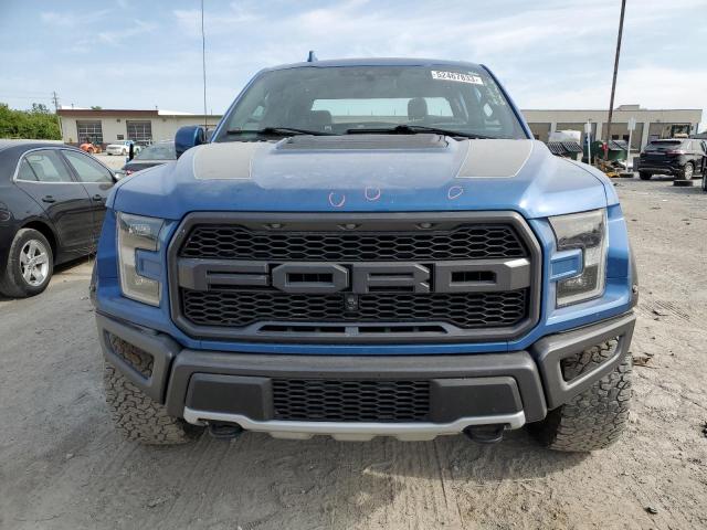 1FTFW1RG3KFB79214 - 2019 FORD F150 RAPTOR BLUE photo 5