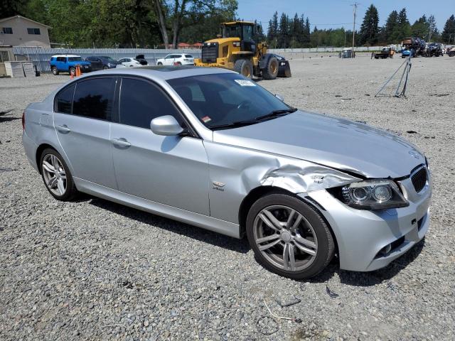 WBAPL3C58AA407605 - 2010 BMW 335 XI SILVER photo 4