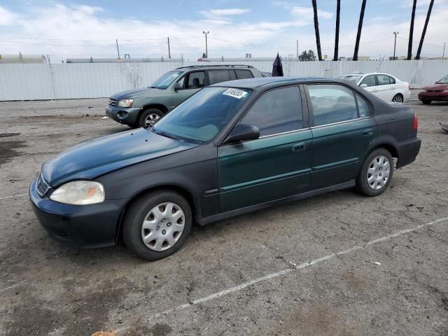 2HGEJ6610XH514069 - 1999 HONDA CIVIC BASE GREEN photo 1