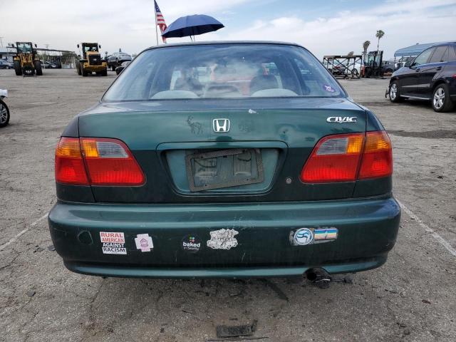 2HGEJ6610XH514069 - 1999 HONDA CIVIC BASE GREEN photo 6