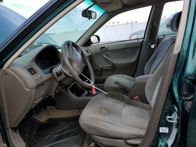 2HGEJ6610XH514069 - 1999 HONDA CIVIC BASE GREEN photo 7