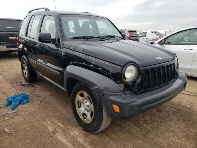 1J4GL48K47W523901 - 2007 JEEP LIBERTY SPORT BLACK photo 4