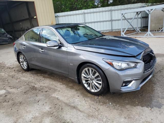 JN1EV7AP1KM518628 - 2019 INFINITI Q50 LUXE SILVER photo 4