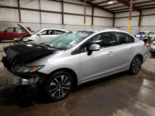 2HGFB2F52DH587081 - 2013 HONDA CIVIC LX SILVER photo 1