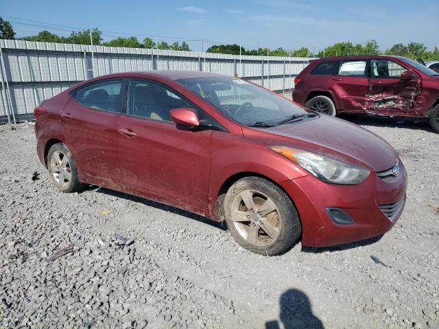 5NPDH4AE9DH360484 - 2013 HYUNDAI ELANTRA GLS RED photo 4