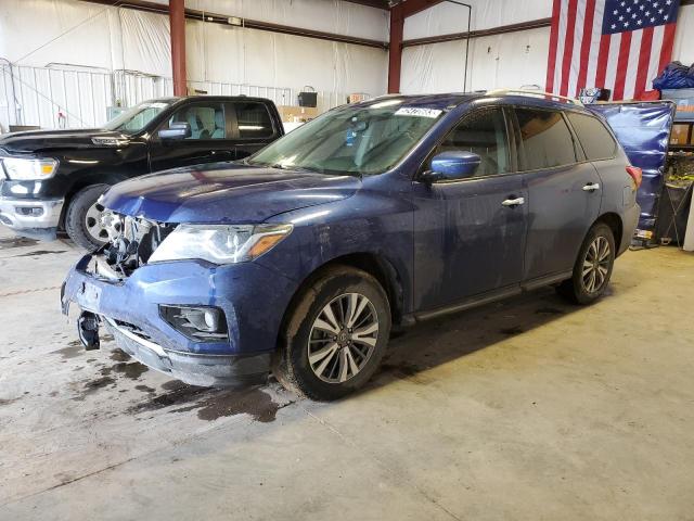 5N1DR2MMXKC582220 - 2019 NISSAN PATHFINDER S BLUE photo 1