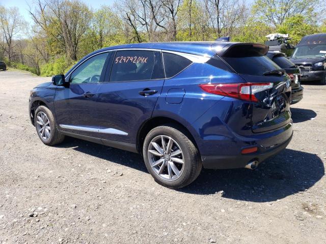 5J8TC2H50ML020903 - 2021 ACURA RDX TECHNOLOGY BLUE photo 2