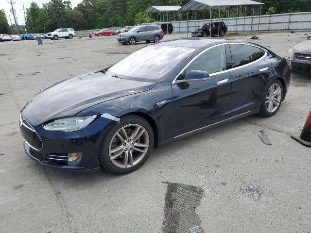 5YJSA1CG1DFP04722 - 2013 TESLA MODEL S BLUE photo 1