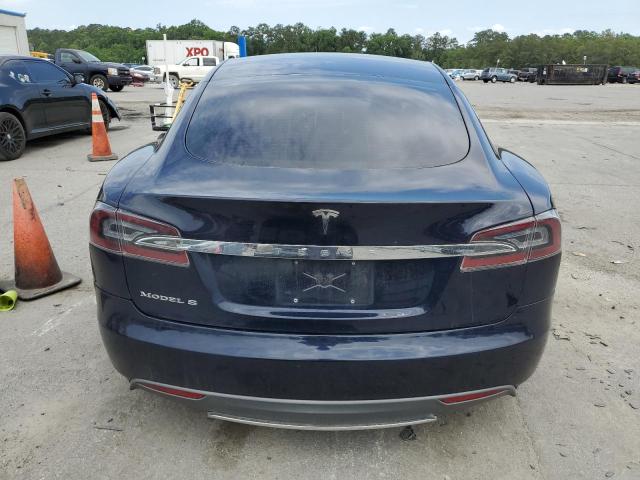 5YJSA1CG1DFP04722 - 2013 TESLA MODEL S BLUE photo 6