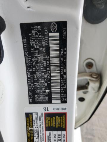 4T1BK1EB8EU134107 - 2014 TOYOTA AVALON BASE 白色 照片 12