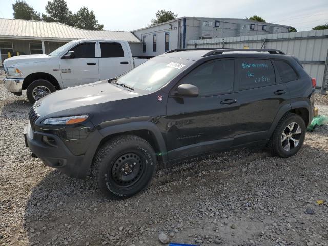 1C4PJMBS0EW160496 - 2014 JEEP CHEROKEE TRAILHAWK BLACK photo 1