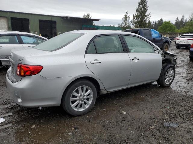 JTDBL40E599041266 - 2009 TOYOTA COROLLA BASE SILVER photo 3