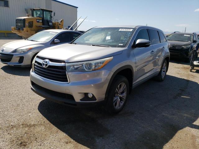 5TDBKRFH2FS111188 - 2015 TOYOTA HIGHLANDER LE SILVER photo 1