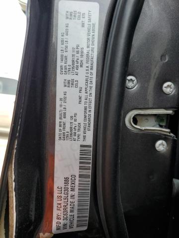 3C63RRJL5LG301886 - 2020 RAM 3500 LARAMIE GRAY photo 12