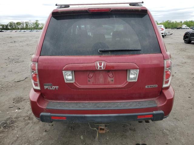 5FNYF18466B019533 - 2006 HONDA PILOT EX RED photo 6