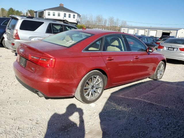 WAUFGAFC3EN133520 - 2014 AUDI A6 PREMIUM PLUS RED photo 3