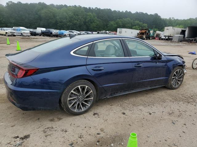 5NPEH4J2XNH149418 - 2022 HYUNDAI SONATA LIMITED BLUE photo 3