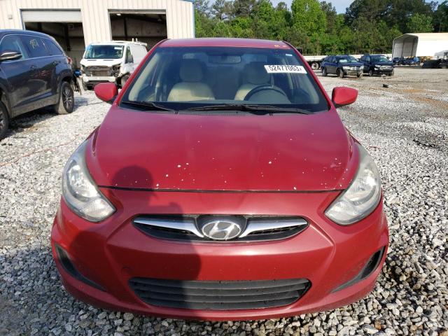 KMHCT4AEXDU414788 - 2013 HYUNDAI ACCENT GLS RED photo 5