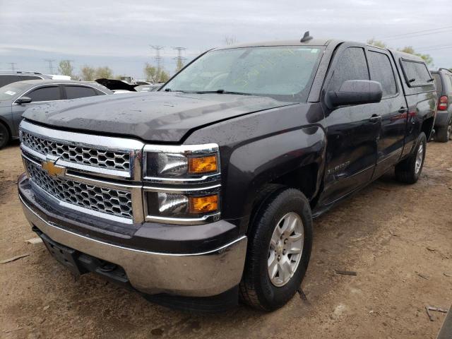 3GCUKREC1FG464888 - 2015 CHEVROLET SILVERADO K1500 LT GRAY photo 1