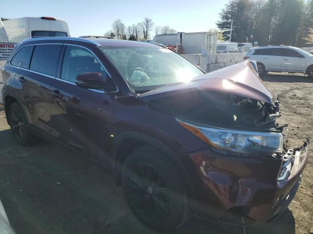 5TDJKRFH5FS176645 - 2015 TOYOTA HIGHLANDER XLE MAROON photo 4