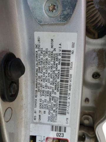 5TEJU62N78Z557312 - 2008 TOYOTA TACOMA DOUBLE CAB PRERUNNER SILVER photo 12