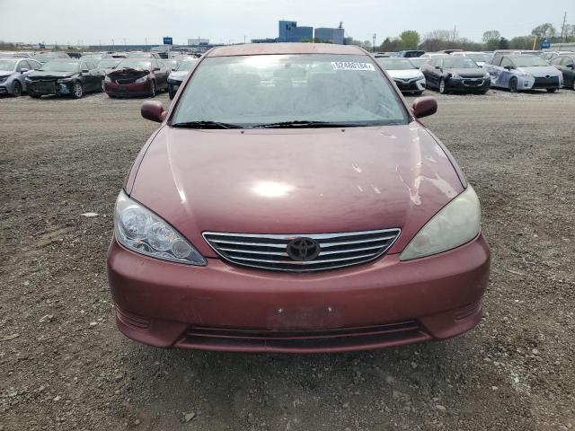 4T1BE32K36U137828 - 2006 TOYOTA CAMRY LE RED photo 5