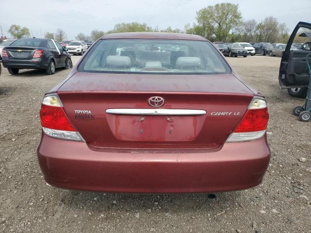 4T1BE32K36U137828 - 2006 TOYOTA CAMRY LE RED photo 6