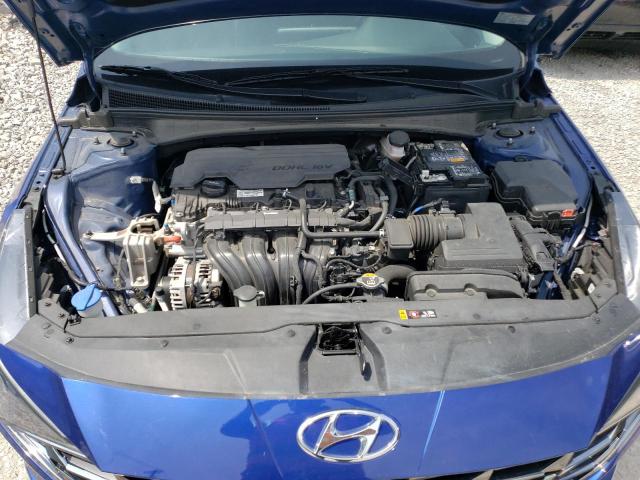 5NPLN4AG0MH012773 - 2021 HYUNDAI ELANTRA SEL BLUE photo 11