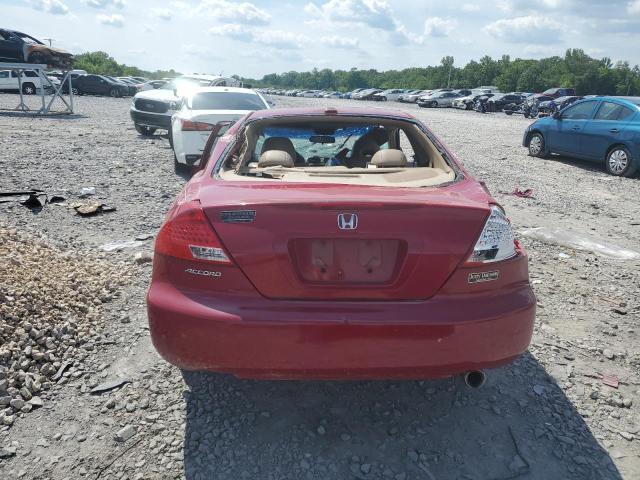 1HGCM72636A010845 - 2006 HONDA ACCORD EX RED photo 6