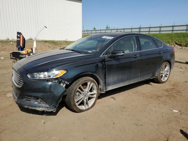 3FA6P0K98ER373222 - 2014 FORD FUSION TITANIUM BLACK photo 1