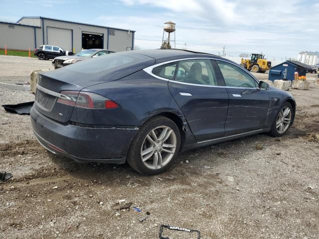 5YJSA1H10EFP52864 - 2014 TESLA MODEL S BLUE photo 3