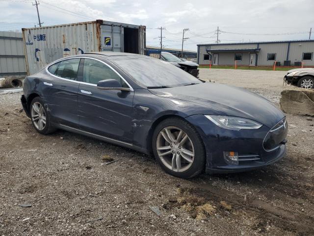 5YJSA1H10EFP52864 - 2014 TESLA MODEL S BLUE photo 4