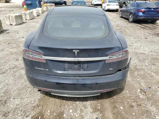 5YJSA1H10EFP52864 - 2014 TESLA MODEL S BLUE photo 6