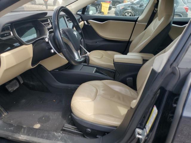 5YJSA1H10EFP52864 - 2014 TESLA MODEL S BLUE photo 7