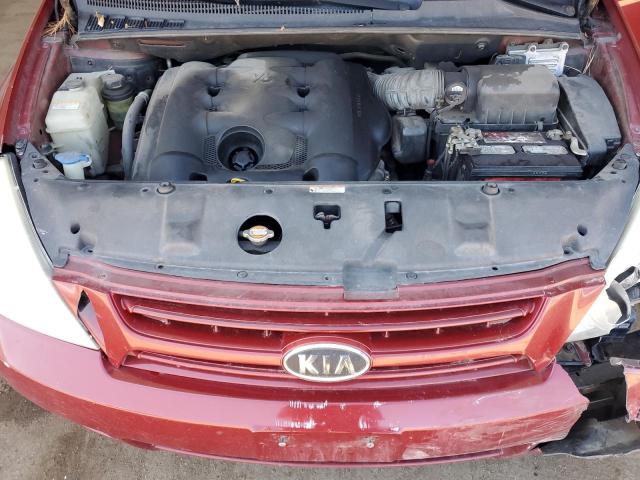 KNDMB233986242968 - 2008 KIA SEDONA EX RED photo 12